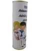 Abanico de varillas de plástico Comunión niña y niño en lata PERSONALIZADA